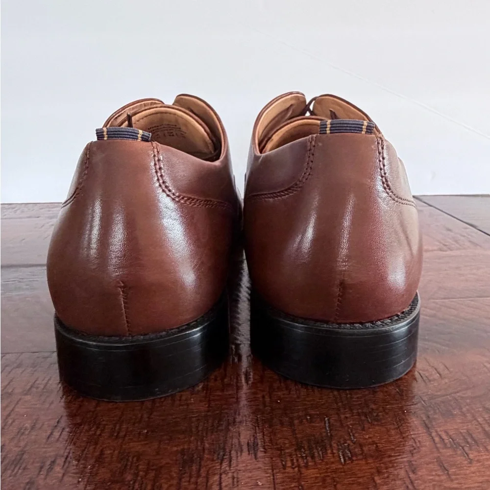 Brooks Brothers Cassel Cap Toe Oxford men’s size 11 Cognac Leather NWOB